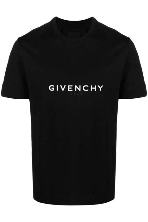 Givenchy Black Reverse Logo T shirt Size S 